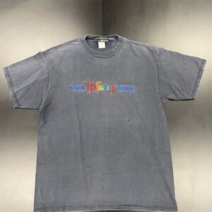 Vintage Disney World Faded Gray T-Shirt for Men